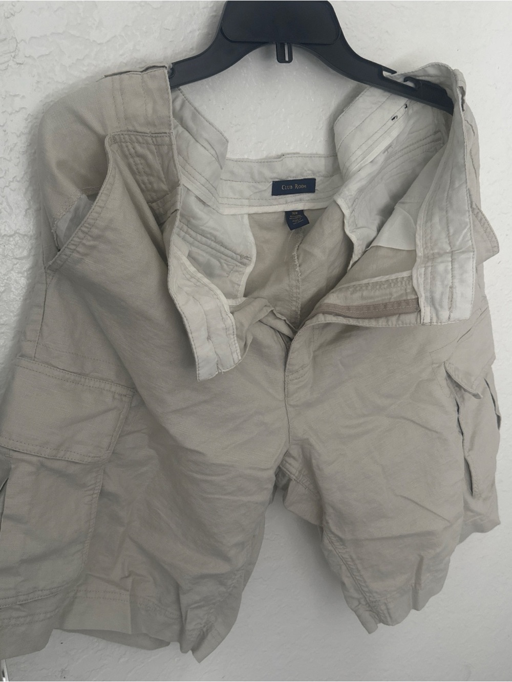 Club Room Men's Light Khaki Cargo Shorts